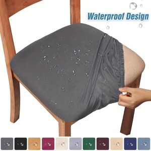 Temu 1pc Waterproof Dining Chair Seat Covers, Stretch Chair Slipcover Furniture Protector For Kitchen Dining Room Home Decor Camel*6