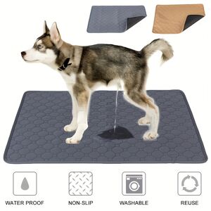 Temu Washable Reusable Pet Pee Pad - Four-layer Waterproof Dog Training Pad With Absorbent Core - Ideal For Housebreaking, Incontinence, And Travel - Cat Diaper And Dog Mattress Alternative Grey XL (150*90cm)