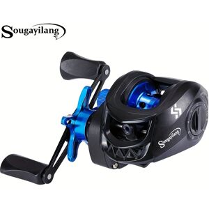 Temu Sougayilang Fishing Reel Baitcasting Reel Left/right With 7.2:1 Gear Ratio Bait Casting Reels Blue Left Handle