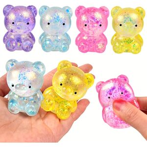 Temu Cute Bear Squeeze Toys - Pull And Decompress Adhd Toys For Kids - Colorful Birthday & Children's Day Gifts Halloweenã€�christmas Giftã€�thanksgiving Day 15pcs Random Color