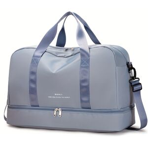 Temu Large Capacity Carry-on Duffle Bag, Lightweight Luggage Handbag, Versatile Sports Bag Blue