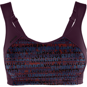 Shock Absorber Multi Sports Support Bra - Cranberry Logo Print - 32B Women's Shock Absorber Multi Sports Support Bra - Cranberry Logo Print - 32B Women's