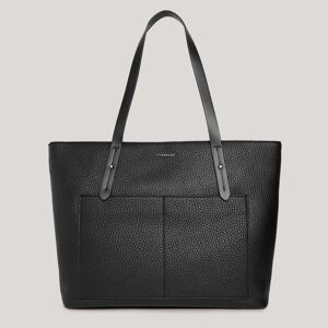 Fiorelli Austyn Women's Black Faux Leather Tote Bag With Side Pockets - Vegan Leather Work Bags Black female