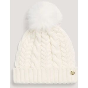 Fiorelli Lauren Women's Cream Cable Knit Bobble Hat Cream female