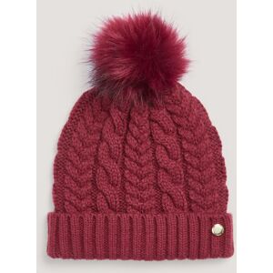 Fiorelli Lauren Women's Red Cable Knit Bobble Hat Red female