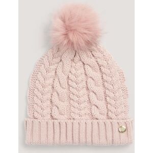 Fiorelli Lauren Women's Light Pink Cable Knit Bobble Hat Light Pink female