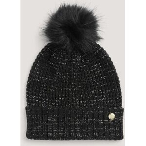 Fiorelli Abi Black Cable Knit Women's Bobble Hat Black female