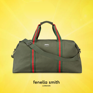 Olive Holdall Weekend Bag Foxx Smith Travel Bag With Shoulder Strap Fenella Smith Male