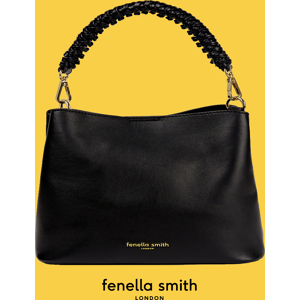 Black Vegan Leather Mimi Bucket Bag Women's Elegant & Spacious Bucket Bag Available In Black, Navy, Yellow, Taupe & Stone Colours Fenella Smith Female