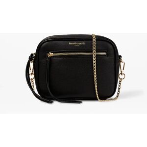 Fenella Smith Black Vegan Leather Thea Crossbody Bag Female