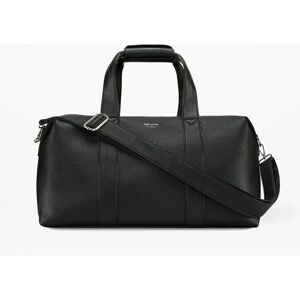 Fenella Smith Recycled Foxx Black Vegan Leather Weekend Holdall Bag Unisex