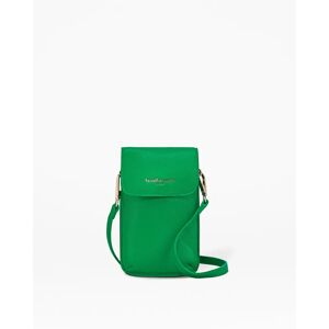Green Vegan Leather Zoe Phone Bag Vegan Leather Cross Body Phone Bag Perfect For A Large Phone & Essential Possessions Fenella Smith Female