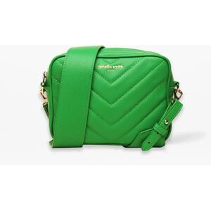 Fenella Smith Recycled Green Quilted Lulu Crossbody Bag Unisex