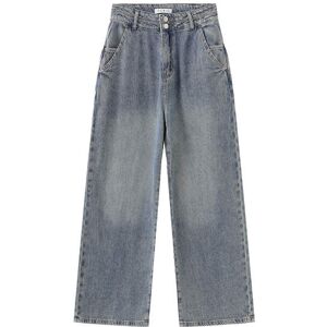 Cubic High Waist Oversized Jeans Blue L female