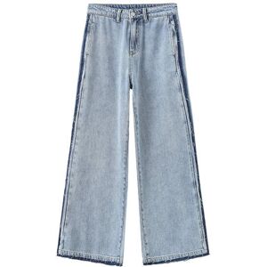 Cubic High Waist Barrel Leg Jeans Steel Blue S female