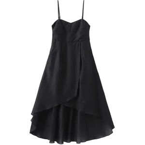 Cubic High-Low Hem Sling Dress Black M female