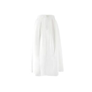 Cubic A-line High Waisted Skirt White S female