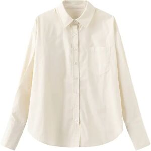 Cubic Classic Shirt with Turn-Up Cuffs Wheat M female