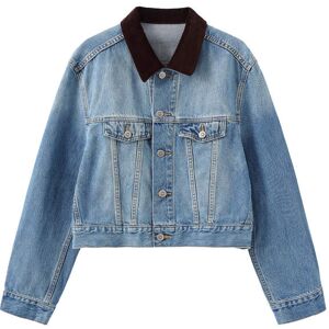 Cubic Light Blue Short Denim Jacket Blue UN female