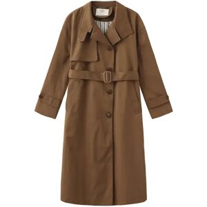 Cubic Caramel Single Breasted Macintosh Coat Caramel S female