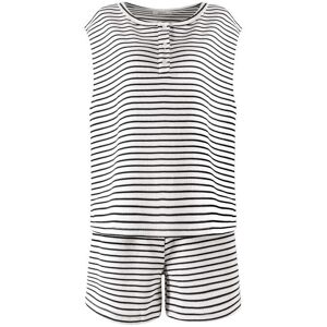 Cubic Casual Striped Vest and Matching Shorts White UN female