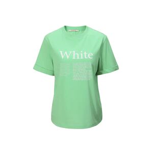 Cubic Meaning of Colour Printed T-Shirt Green UN female