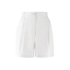 Cubic Wide Leg Bermuda Shorts White UN female