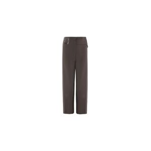 Cubic High Waisted Straight Leg Casual Trousers Saddle Brown M female