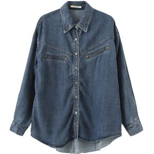 Cubic Blue Denim Western Shirt SteelBlue UN female