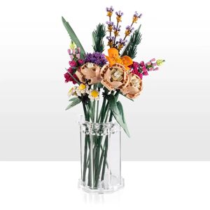 Wicked Brick Large Display Vase for LEGO® Flowers - Clear - 1 - Classic design