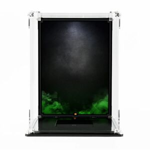 Wicked Brick Display Case for LEGO®: Marvel Spider-Man Venom (76187) set - Display Case with Green Printed Background