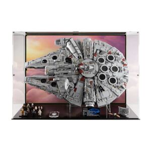 Wicked Brick Display Case for LEGO® Star Wars™ UCS Millennium Falcon (75192 & 10179) - Display case for 75192 / Background 3 (Clouds) with display stand