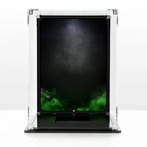 Wicked Brick Display Case for LEGO® Stormtrooper Helmet (75276) - Display case with Green printed background