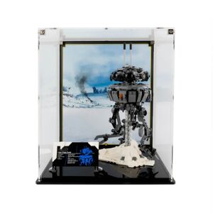 Wicked Brick Display Case for LEGO® Star Wars™ Imperial Droid (75306) - Display Case with Custom Background Print (Black)