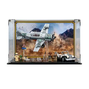 Wicked Brick Display case for LEGO® Indiana Jones™ Fighter Plane Chase (77012) - Display case with background design