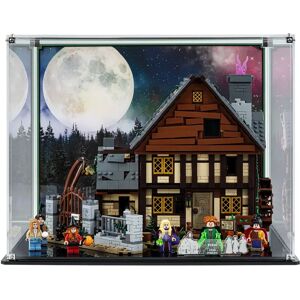 Wicked Brick Display case for LEGO® Ideas Disney Hocus Pocus: Sanderson Sisters' Cottage (21341) - Display case with background design