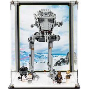 Wicked Brick Display Case for LEGO® Star Wars™ Hoth™ AT-ST™ (75322) - Display case with printed background