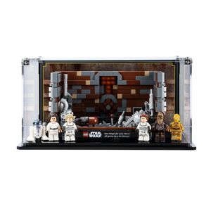 Wicked Brick Display case for LEGO® Star Wars™ Death Star™ Trash Compactor Diorama (75339) - Display case with background design
