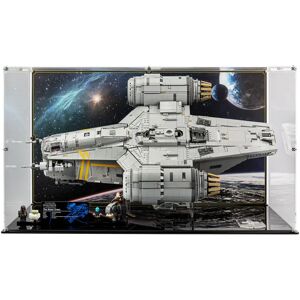 Wicked Brick Display Case for LEGO® Star Wars™ UCS The Razor Crest™ (75331) - Display case with background design