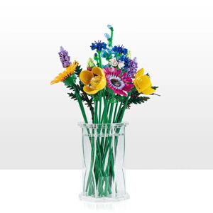 Wicked Brick Large Display Vase for LEGO® Flowers - Style 6 / Clear