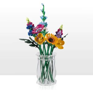 Wicked Brick Large Display Vase for LEGO® Flowers - Style 3 / Clear