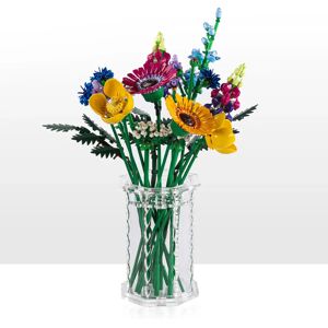 Wicked Brick Large Display Vase for LEGO® Flowers - Style 4 / Clear