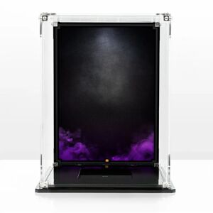 Wicked Brick Display case for LEGO® Star Wars™ TIE Fighter pilot helmet (75274) - Display Case with Purple Printed Background