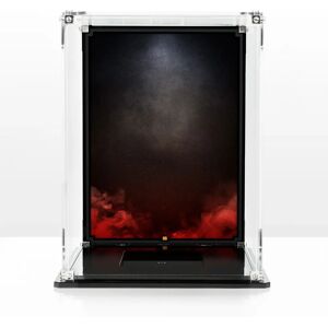 Wicked Brick Display Case for LEGO® Luke Skywalker™ (Red Five) Helmet (75327) - Display case with Red printed background