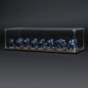 Wicked Brick Display Case for Warhammer Squad with Clear Background - Large / Standard / Deep