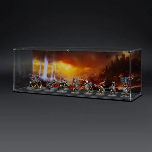 Wicked Brick Display Case for Warhammer Army with Empires Demise Background - Medium / Tall / Standard