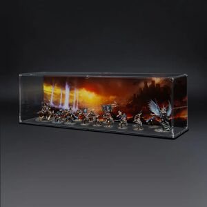 Wicked Brick Display Case for Warhammer Army with Empires Demise Background - Large / Tall / Standard