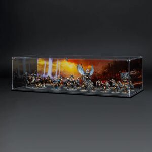 Wicked Brick Display Case for Warhammer Army with Empires Demise Background - Medium / Standard / Deep