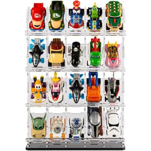 Wicked Brick Vertical Display stand for 1:64 scale Hot Wheels cars - 5 cars wide x 4 tiers