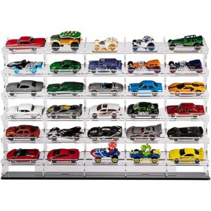 Wicked Brick Horizontal Display stand for 1:64 scale Hot Wheels cars - 5 cars wide x 6 tiers